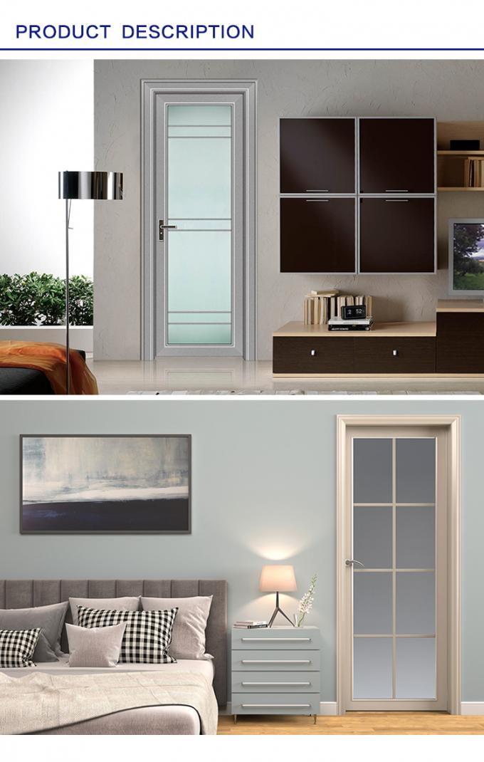 Alwew design china aluminum toilet bathroom kitchen decoration อลูมิเนียม glass swing door