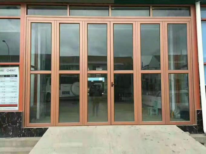 aluminium folding tempered glass sliding glass door system price
