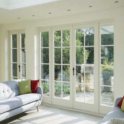 Flush Threshold Aluminum Swing Doors , Anodized Left Hand Inswing French Door
