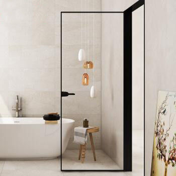 Narrow Side Aluminum Casement French Doors Black Anodized 1.5mm Thickness