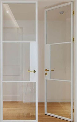 Flush Threshold Aluminum Swing Doors , Anodized Left Hand Inswing French Door